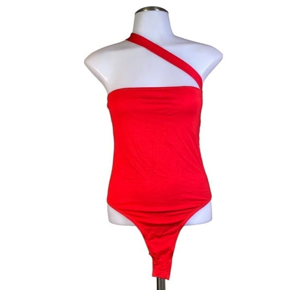 Superdown Rony Asymmetrical Bodysuit - Red - Picture 2 of 8